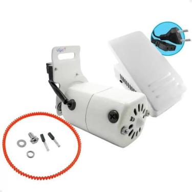 Imagem de Motor para máquina Doméstica 100w Singer Elgin Vigorelli 220v Branco -