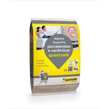 Imagem de Rejunte Porcelanatos Palha 5kg Quartzolit