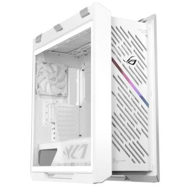 Imagem de Gabinete Gamer Asus ROG Strix Helios II White, RGB, Mid Tower, Vidro T