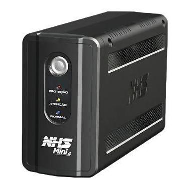 Imagem de Nobreak NHS Mini 4 600VA 120V Monovolt  6 Tomadas p/ Proteção Essencia