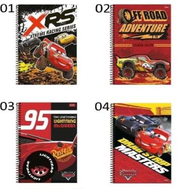 Imagem de Caderno 1 Matéria Capa Dura 2017 Cars 96 Folhas Pct.C/04 Foroni