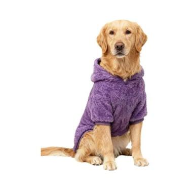 Imagem de Moletom Quente De Lã Para Cães De Porte Médio a Grande, Roupa De Inver