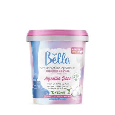 Imagem de Cera Quente Depilatória Hidrossolúvel Algodão Doce Depil Bella
