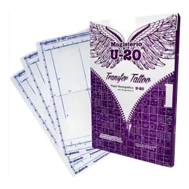 Imagem de Papel Hectografico Roxo U20 Decalque Estêncil Tattoo c/20 un - Congrat