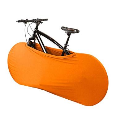 Imagem de Wosune Capa impermeável para scooter de motocicleta, capa de bicicleta de poliéster, antiarranhões para uso interno e externo de ciclismo, capa universal de bicicleta (laranja, capa de bicicleta)