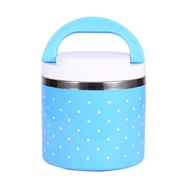 Imagem de Lancheira fácil, isolamento térmico de aço inoxidável, recipiente térmico para alimentos, persistente e preservação de calor, anel de silicone melhora o efeito de vedação, interior de aço inoxidável