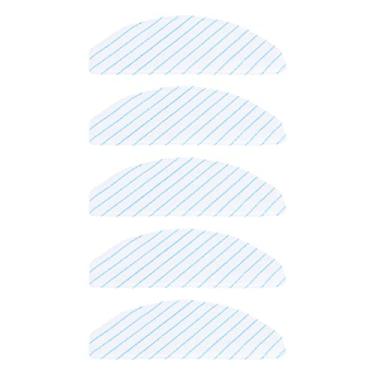Imagem de Almofada de limpeza para aspirador de pó, pano de esfregão ecológico, 5 peças para hotel para casa para sala de estar para escritório para aspirador de pó robô T9AIVI AIVI+