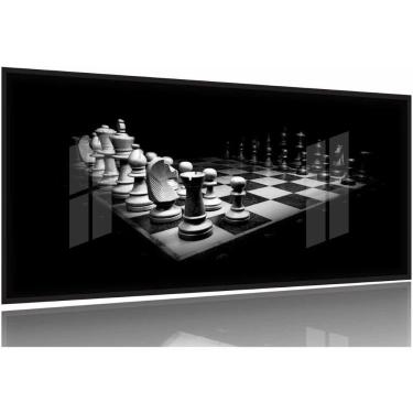 Imagem de Quadro decorativo Arte Jogo de Xadrez Para Quarto Mosaico