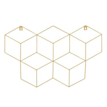 Imagem de Memory Board Cubo Quadro De Fotos Bege - 45Cm X 63Cm