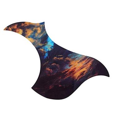 Imagem de LoveinDIY 1 pç palheta de guitarra acústica autoadesiva placa de arranhões peças de proteção nuvem