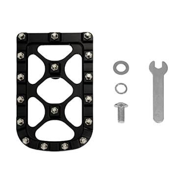 Imagem de HDBUBALUS Offroad Capa para pedal de freio grande de alumínio adequada para Harley Touring Electra Glide Road Glide Heritage Softail Dyna Preto