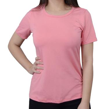 Imagem de Camiseta T-Shirt Feminina Olho Fatal Viscose Rosa Cosmo 7600