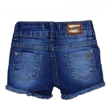 Imagem de Bermuda Jeans Infantil Menina Shorts Manabana Lindo Verão 1 2 3 Anos -