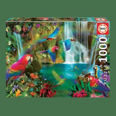 Imagem de Puzzle 1000 Peças Papagaios Tropicais - Educa - Importado - Grow