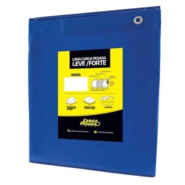 Imagem de Lona Plástica Azul impermeável 150 Micras Multiuso 8x10