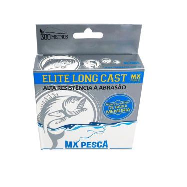 Imagem de Linha MX Pesca MX Elite Long Cast 300m Monofilamento Azul Clara 0,35 14,70kg