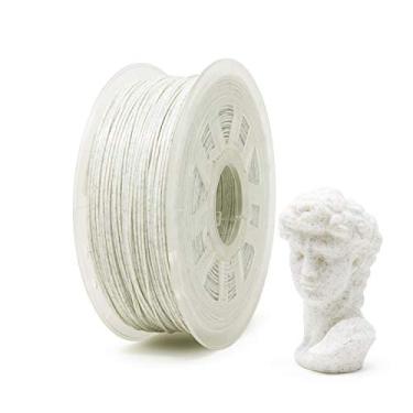 Imagem de Gizmo Dorks Filamento de impressora 3D PLA mármore 3 mm (2,85 mm) 1 kg, branco