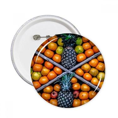Imagem de Imagem de frutas frescas fotografia alfinetes redondos emblema botão decoração acessório 5 peças