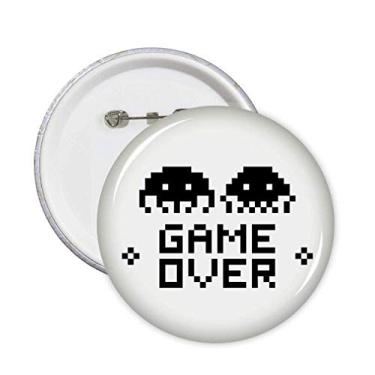 Imagem de Emblema Game Over Little Monster Pixel Pins Emblema para decoração 5 peças