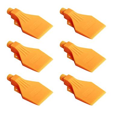 Imagem de Aopin Bocal de sopro macho G1/4, orifício de bocal de ar plano, bocal de jato de ar ABS, bocal de jato de ar adequado para acessórios de máquina de ar comprimido, para remoção de poeira, secagem de ar, 6 peças
