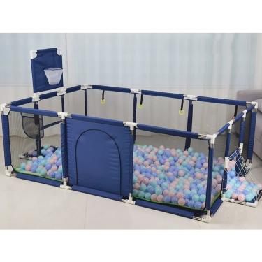 Imagem de Cercadinho Asafe Confort Premium Para Bebê - Azul