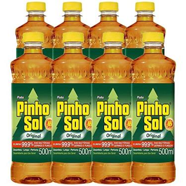 Imagem de Kit Desinfetante Pinho Sol Original 500ml com 8 unidades