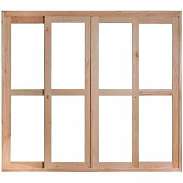 Imagem de Porta Janela 2 Caixilhos de Correr 2 Caixilhos Fixos para Vidros Inteiros sem Venezianas Rondosul