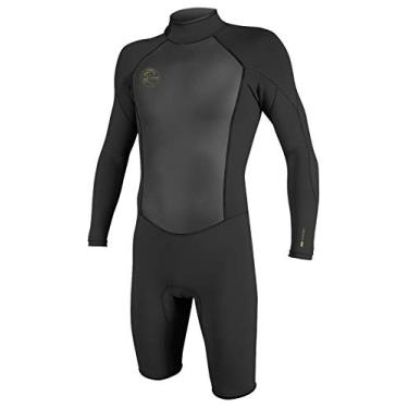 Imagem de Roupa de mergulho masculina O'Neill O'Riginal de 2 mm com zíper nas costas, manga comprida, preto/preto, 2GG
