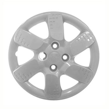 Imagem de Calota Aro Grid 14 Modelo Fiat Uno Way 13 Prata Cubo Baixo Fixacao Parafuso Grid 198Cbptau.