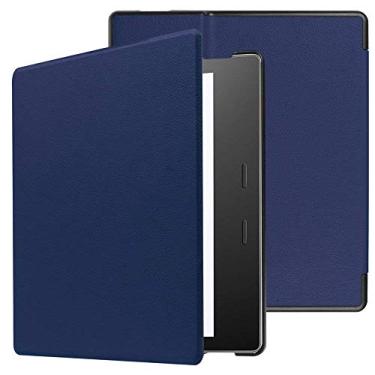 Imagem de Capa para Kindle Oasis da 9a geração (2017-2018) - Fecho magnético - Liga Desliga - Azul Escuro