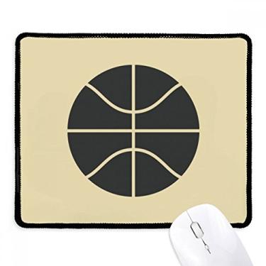 Imagem de Basquete esportivo simples padrão geométrico Mousepad borda costurada tapete de borracha para jogos