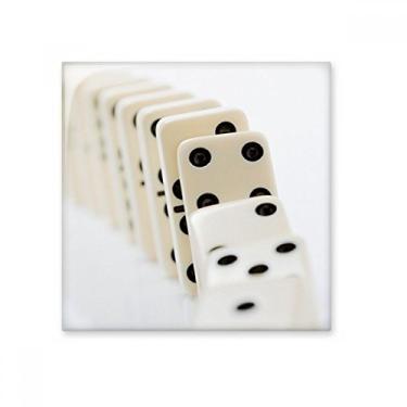 Imagem de Azulejo de cerâmica brilhante para fotos de dominó Pai Gow Gambling