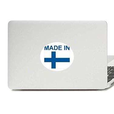 Imagem de Adesivo de notebook com emblema de vinil Made in Finland Country Love