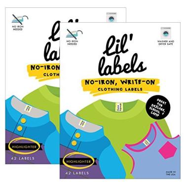 Imagem de Etiquetas de roupas – não passar a ferro, lavadora segura, "Highlighter", Set of 2, 1