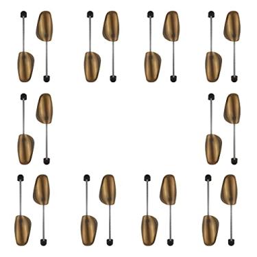 Imagem de WAJJ 10 pares práticos de comprimento ajustável feminino suporte modelador de sapatos para árvore (primavera feminino marrom)