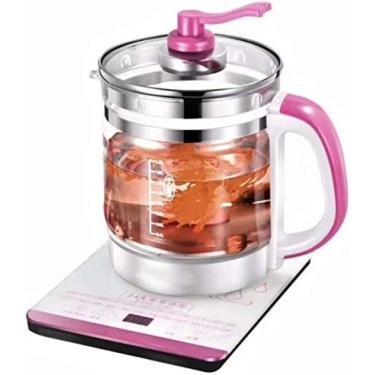 Imagem de Chaleira Elétrica 1.8L Grande Capacidade Pote De Saúde De Vidro Multifuncional Cozinhar Chá Sopa Bule De Flores Automático Ensopado Elétrico Ninho De Pássaro Pote Chaleira Elétrica,D,A,Constructiv