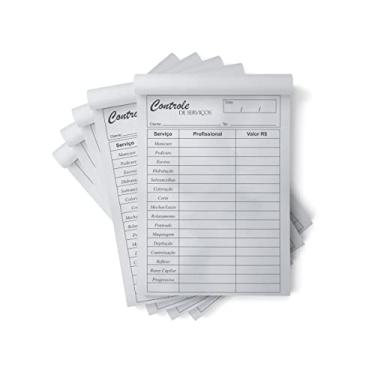 Imagem de Kit 5 Blocos Comanda Atendimento Para Salão De Beleza