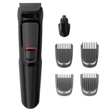 Imagem de Aparador de Pelos Philips Multigroom Series 3000 6 em 1 MG3711/15 Sem Fio Preto - Bivolt