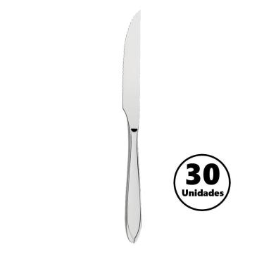 Imagem de Conjunto de Talheres Faca de Churrasco Laguna Aço Inox 30 Peças para Restaurante Tramontina