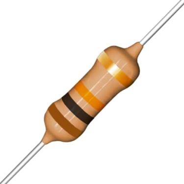 Imagem de Resistor 10K -1/4W-5% Kit com 100 Unidades - Para Eletrônica