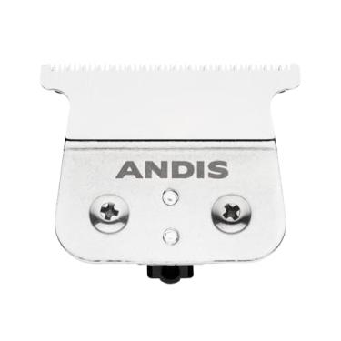 Imagem de Andis Lâmina em T 04535 sem fio de aço inoxidável de carbono com contorno em T – Lâmina de corte próximo e afiado, sem lacuna, confiável e de longa duração – Compatível com aparador
