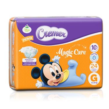 Imagem de Fralda Cremer Prática G de 9 a 13 Kg com 24 fraldas