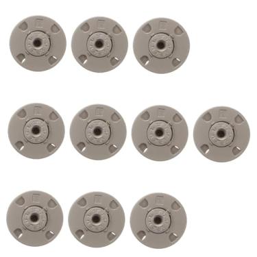 Imagem de Lurrose 20 Unidades botões de roupas guarnição de fita de botão de pressão branca Masculino e feminino Botões de pressão Botões de metal suprimentos de saco de roupas DIY