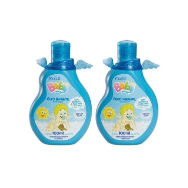 Imagem de Oleo Corporal Muriel Baby 100Ml Azul - Kit Com 2Un