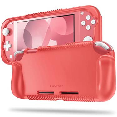 Imagem de Capa Fintie para Nintendo Switch Lite 2019 – Silicone macio [à prova de choque] [antiderrapante] Capa protetora com design ergonômico de aderência para console Switch Lite, Living Coral