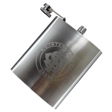 Imagem de Cantil de Bebida Cantil Portátil de Cachaça de Whisky Pitu Gin Vodka Vinho Conhaque Aperitivo Inox Personalizado 198ml 7Oz Portátil de Bolso Bebida