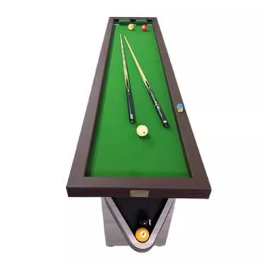 Imagem de Mesa De Bilhar Portátil, Mesa De Sinuca Para Treinamento, Mesa De Sinuca Compacta, Para Sala De Jogos Para Iniciantes (Color : Style1, Size : 2.41x0.54m/7.9x1.77ft)