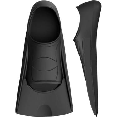 Imagem de Gintenco Snorkel Fins, nadadeiras de treino para mergulho com snorkel, nadadeiras flutuantes, nadadeiras confortáveis, nadadeiras, tamanho de viagem com bolsa para adultos, homens, mulheres, crianças