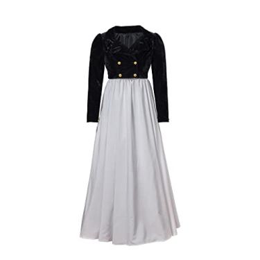 Imagem de Regency Spencer Jaqueta feminina de veludo Jane Austen para vestido de baile da era vitoriana dos anos 1800, Preto, M