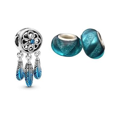 Imagem de kit 3 Berloque Filtro dos Sonhos Banhado a Prata - Cabe Pulseira de Berloques de Prata, Compatíveis com Todas as Marcas - Presente Feminino